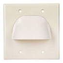 Monster Just Hook It Up White 2 gang Plastic Home Theater Wall Plate 2 pk