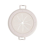 Monster Just Hook It Up White 1 gang Plastic Spring Lock Cable Pass Wall Plate 2 pk