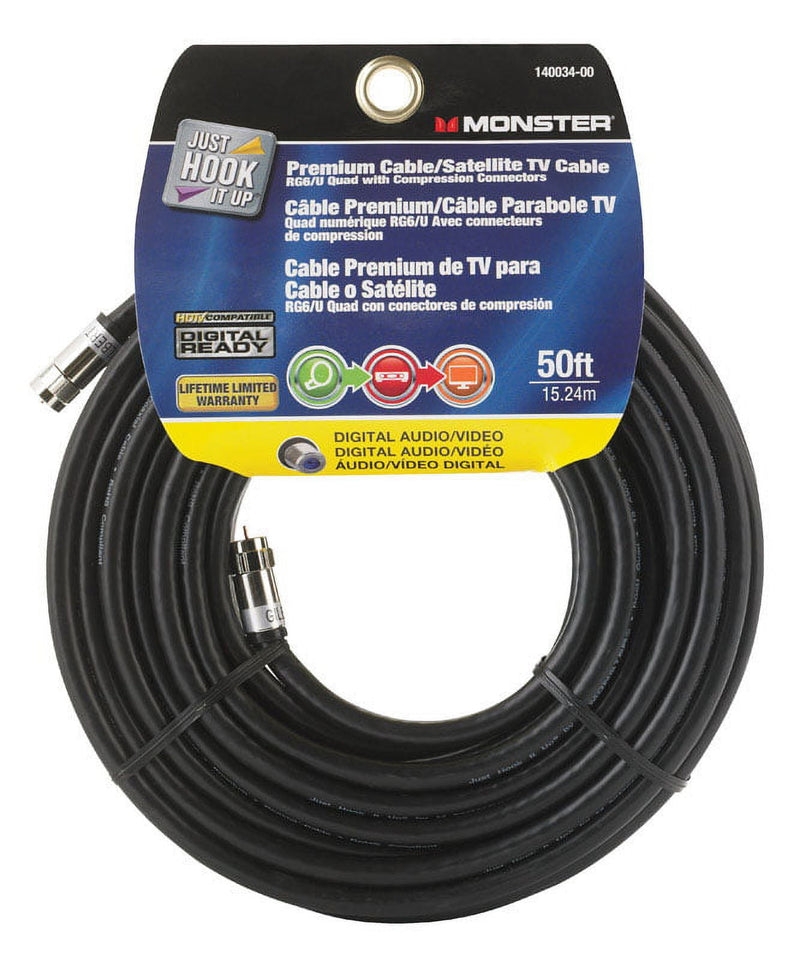 Monster Just Hook It Up 50 ft. Weatherproof Video Coaxial Cable