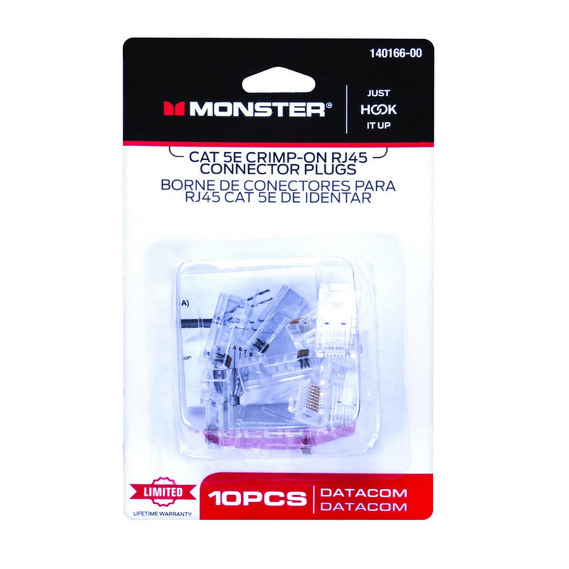 Monster Just Hook It Up RJ-45 Modular Plugs 10 pk