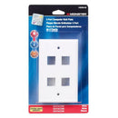 Monster Just Hook It Up White 4 gang Plastic Keystone Wall Plate 1 pk