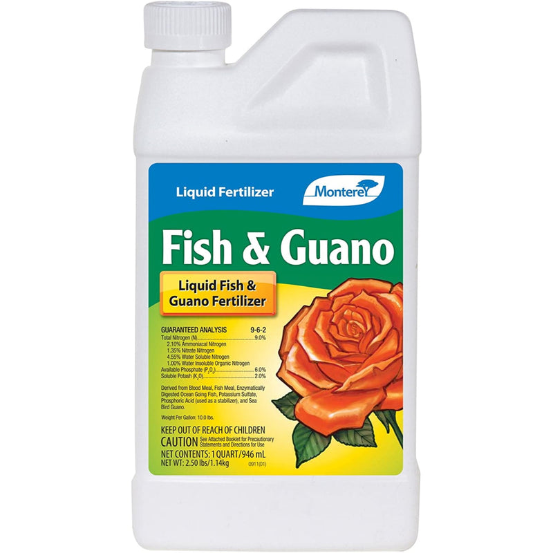 Monterey Fish and Guano 9-6-2 Plant Fertilizer 1 qt