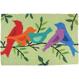 Jellybean 20 in. W X 30 in. L Multicolored Morning Song Birds Polyester Accent Rug