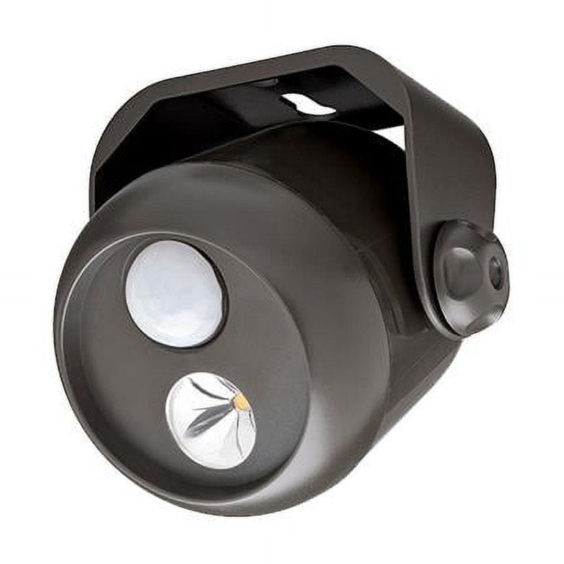 Mr. Beams Motion-Sensing Battery Powered LED Dark Brown Spotlight