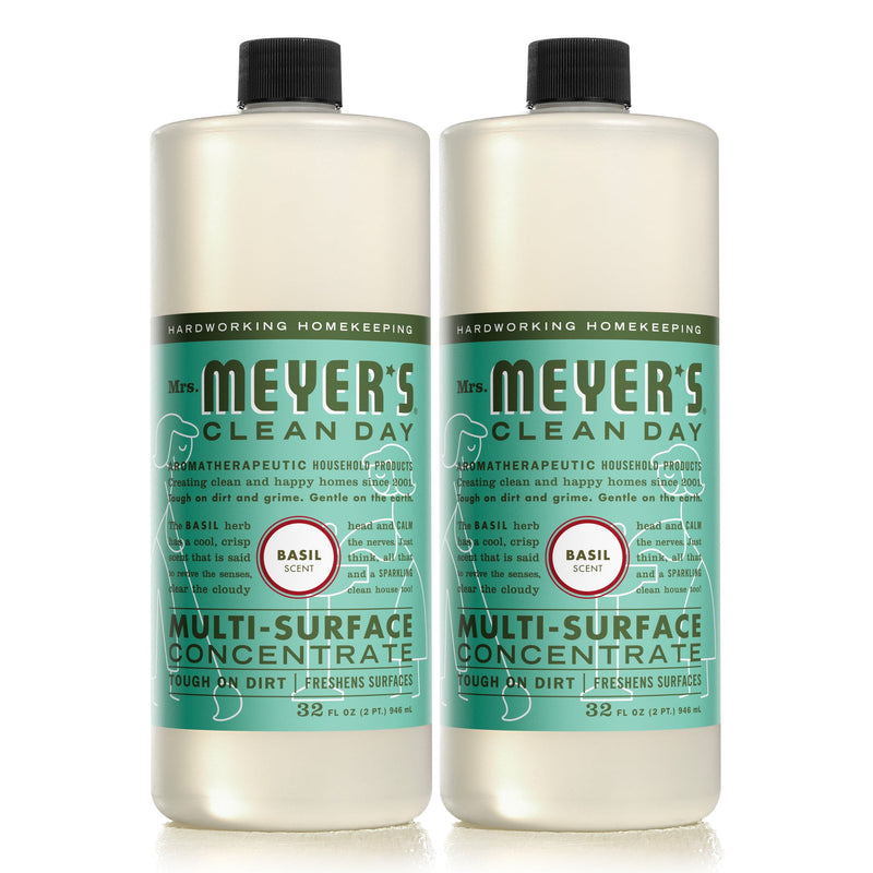 Mrs. Meyer's Clean Day Basil Scent Concentrated Organic Multi-Purpose Cleaner Liquid 32 oz