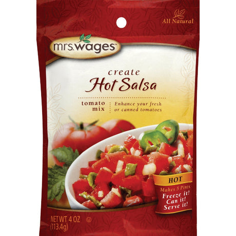 Mrs. Wages Hot Salsa Tomato Mix 4 oz 1 pk