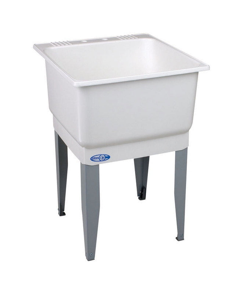 Mustee Utilatub 23 in. W X 25 in. D Single Polypropylene Laundry Tub