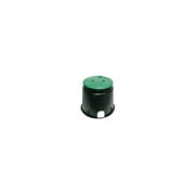 NDS 12-13/16 in. W X 10-7/16 in. H Round Valve Box with Overlapping Cover Black/Green