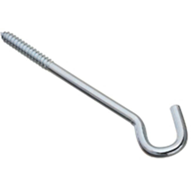 National Hardware Zinc-Plated Silver Steel 8 in. L Screw Hook 150 lb 1 pk