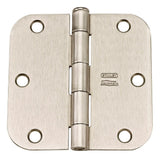 National Hardware 3-1/2 in. L Satin Nickel Door Hinge 12 pk