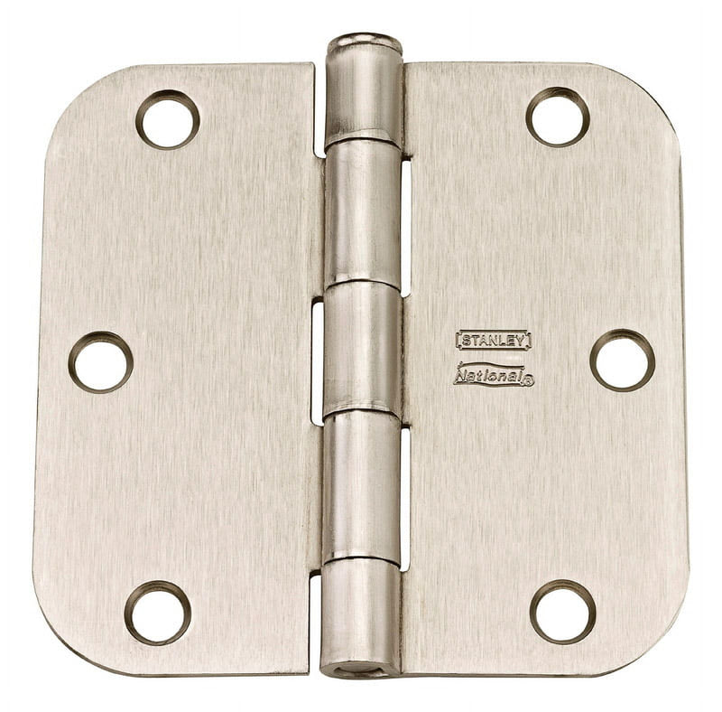 National Hardware 3-1/2 in. L Satin Nickel Door Hinge 12 pk