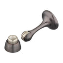 National Hardware 3 in. W Zinc w/Steel Antique Bronze Magnetic Door Stop Mounts to door and wall