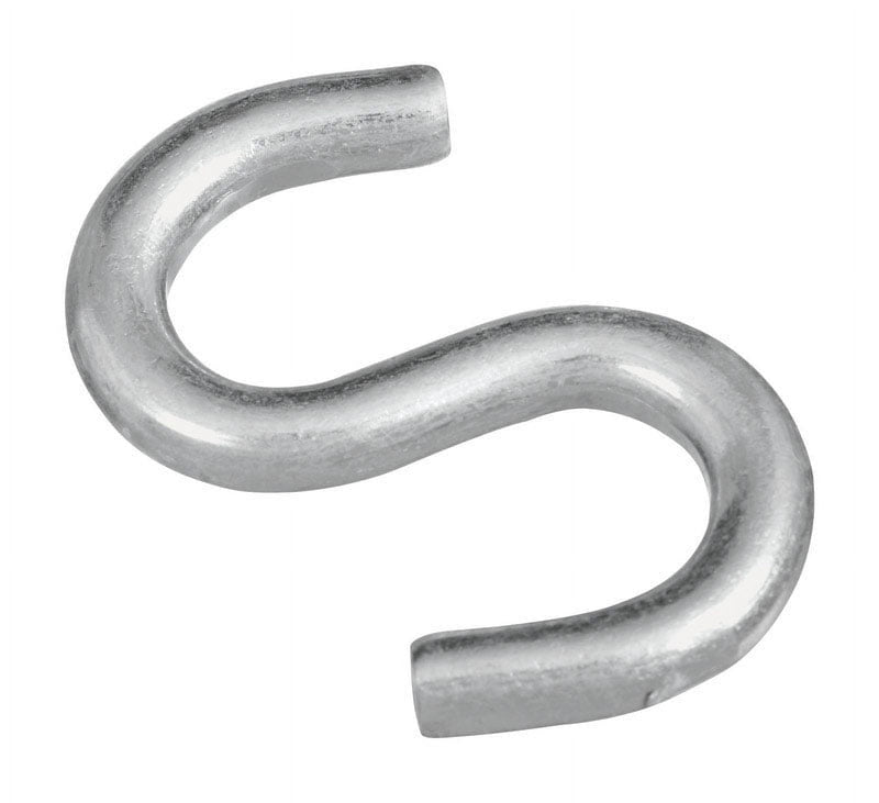 National Hardware Zinc-Plated Steel 2 in. L S-Hook 125 lb 1 pk