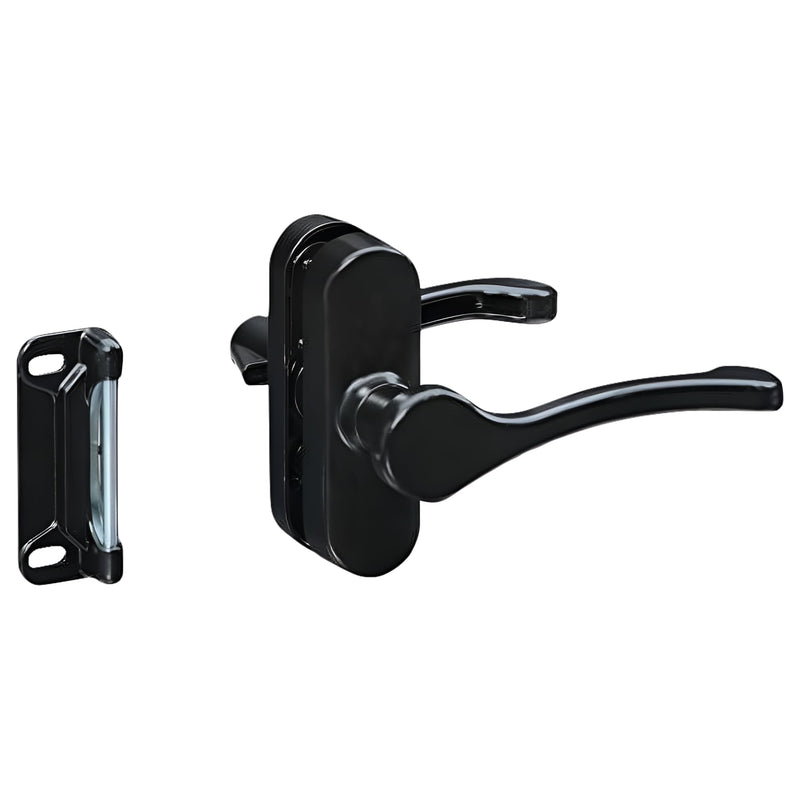 National Hardware Black Zinc Lever Latches 1 pk