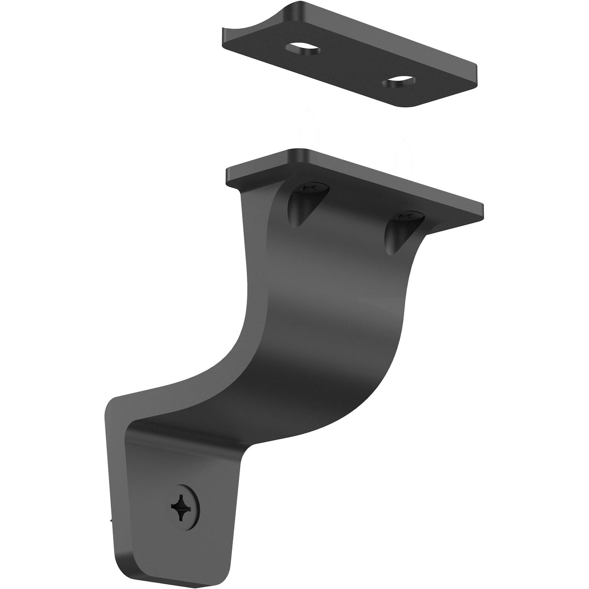 National Hardware Cooper Black Zinc Handrail Bracket 3 in. L 200 lb