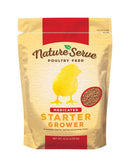 NatureServe Medicated Grower/Starter Feed Crumble For Poultry 10 lb