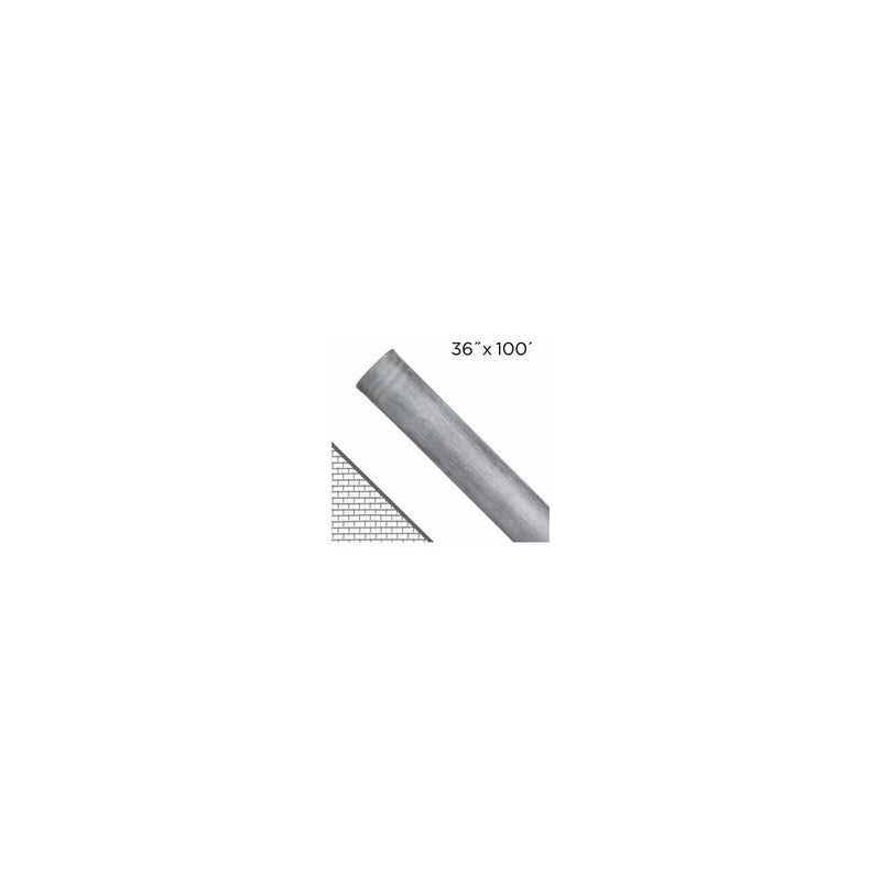 Saint-Gobain ADFORS 36 in. W X 100 ft. L Silver Aluminum Insect Screen Cloth