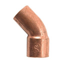 NIBCO 1/2 in. Sweat X 1/2 in. D Sweat Copper 45 Degree Elbow 1 pk