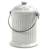 Norpro Nordic White Ceramic Compost Keeper 1 gal