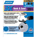 Norton ProSand 5 in. Ceramic Alumina Hook and Loop A975 Sanding Disc 120 Grit Medium 50 pk