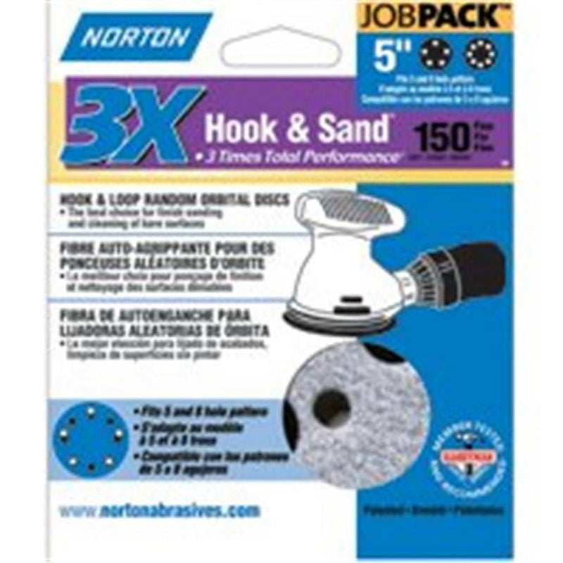 Norton ProSand 5 in. Ceramic Alumina Hook and Loop A975 Sanding Disc 150 Grit Fine 50 pk