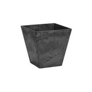 Novelty Artstone 10 in. H X 9.8 in. W X 9.8 in. D Resin Ella Planter Black