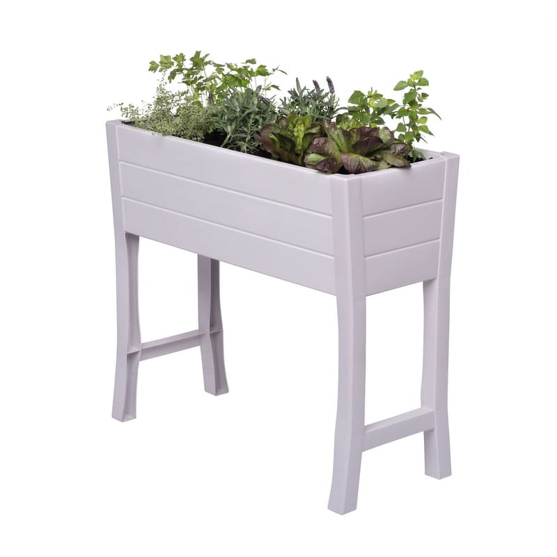 NuVue 32 in. H X 36 in. W X 11 in. D X 15 in. D Vinyl Elevated Garden Box White