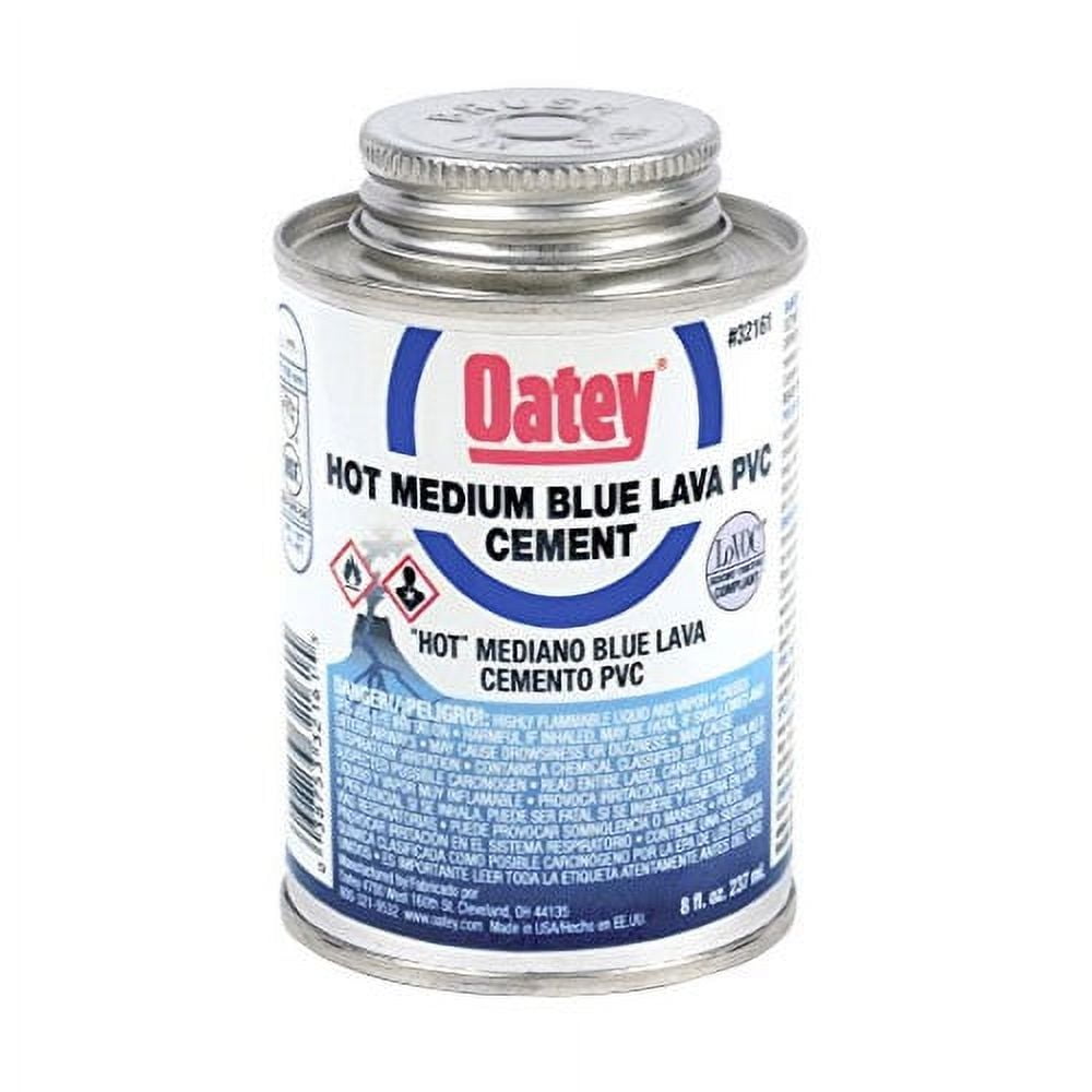 Oatey Lava Hot Blue Cement For PVC 8 oz