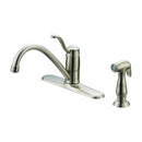OakBrook Tucana One Handle Brushed Nickel Kitchen Faucet Side Sprayer Included
