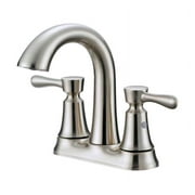 OakBrook Brushed Nickel Two-Handle Bathroom Sink Faucet 4 in.