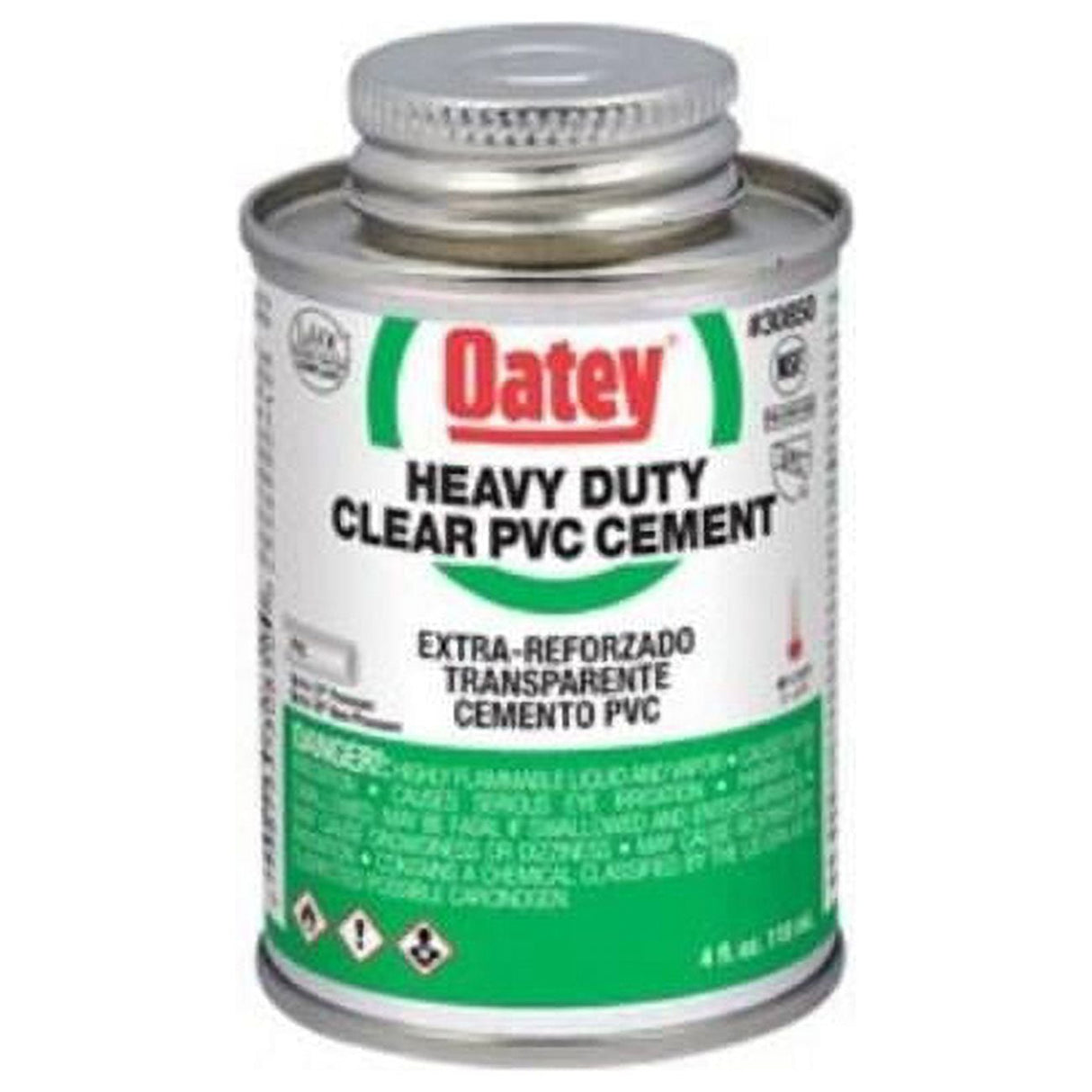 Oatey Clear Cement For PVC 4 oz