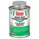 Oatey Clear Cement For PVC 4 oz