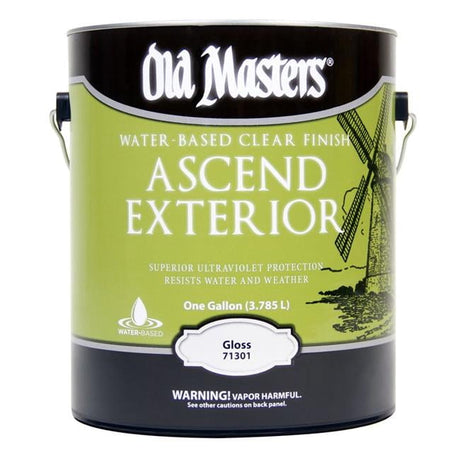 Old Masters Ascend Exterior Gloss Clear Water-Based Finish 1 gal