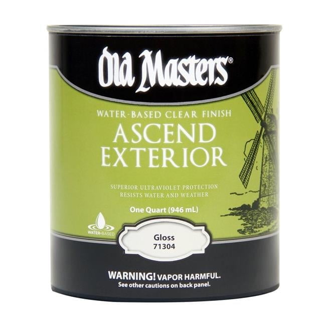 Old Masters Ascend Exterior Gloss Clear Water-Based Finish 1 qt