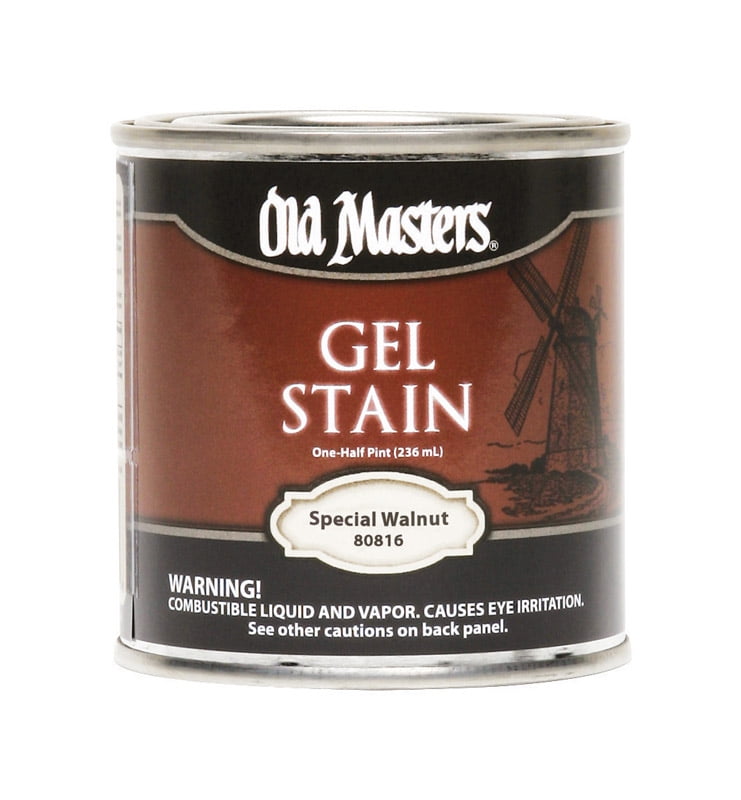 Old Masters Semi-Transparent Special Walnut Oil-Based Alkyd Gel Stain 0.5 pt