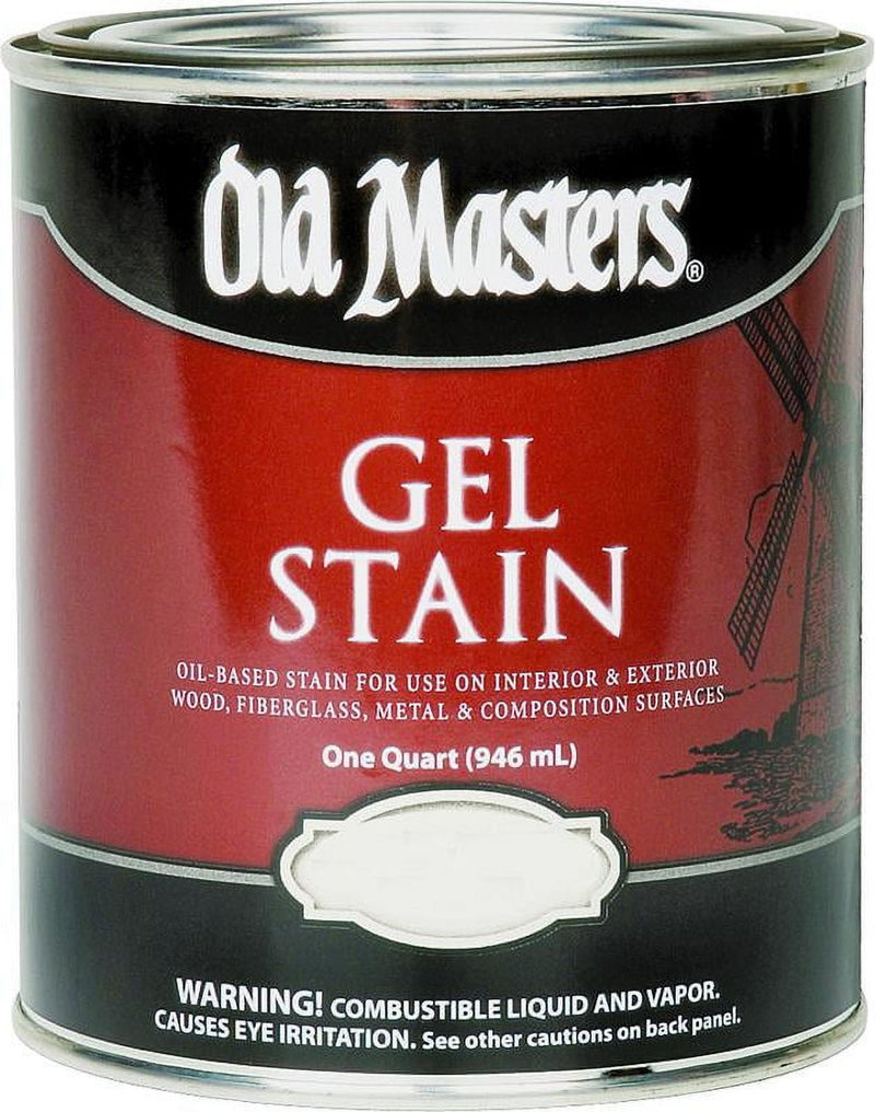 Old Masters Semi-Transparent Pickling White Oil-Based Alkyd Gel Stain 1 qt