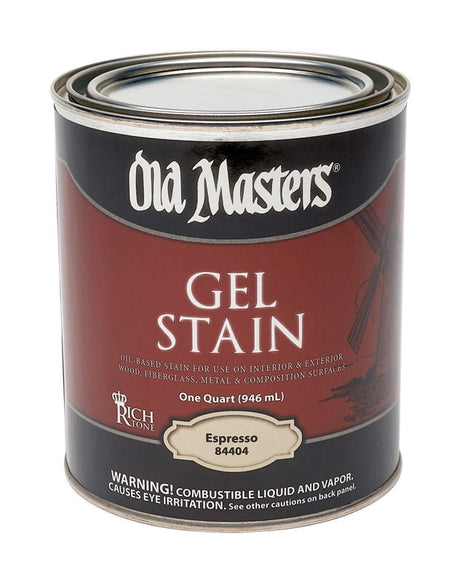 Old Masters Semi-Transparent Espresso Oil-Based Alkyd Gel Stain 1 qt