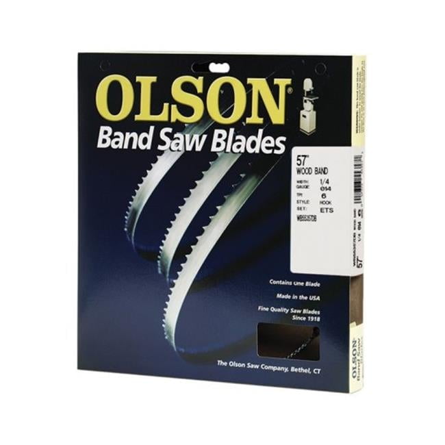 Olson 57 in. L X 0.25 in. W Carbon Steel Band Saw Blade 6 TPI Hook teeth 1 pk