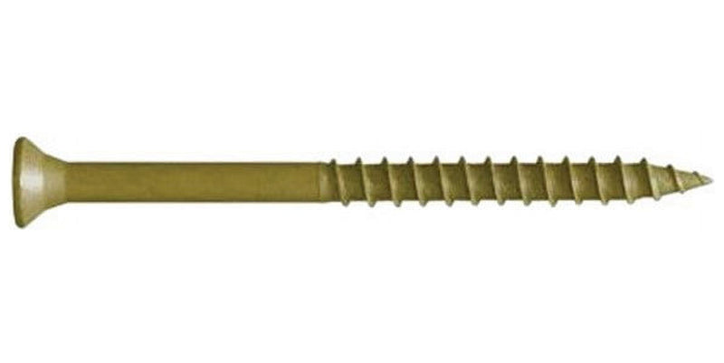 FastenMaster GuardDog No. 10 X 3-1/2 in. L Gold Phillips/Square Bugle Head Deck Screws 350 pk