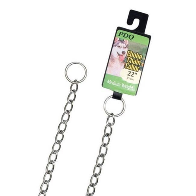 PDQ Silver Steel Dog Choke Chain Collar Large/X-Large