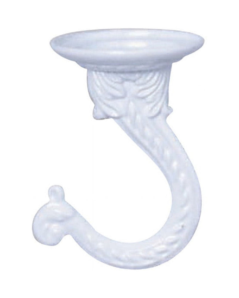 Panacea White Steel 2 in. H Sturdy Swag Hook 1 pk