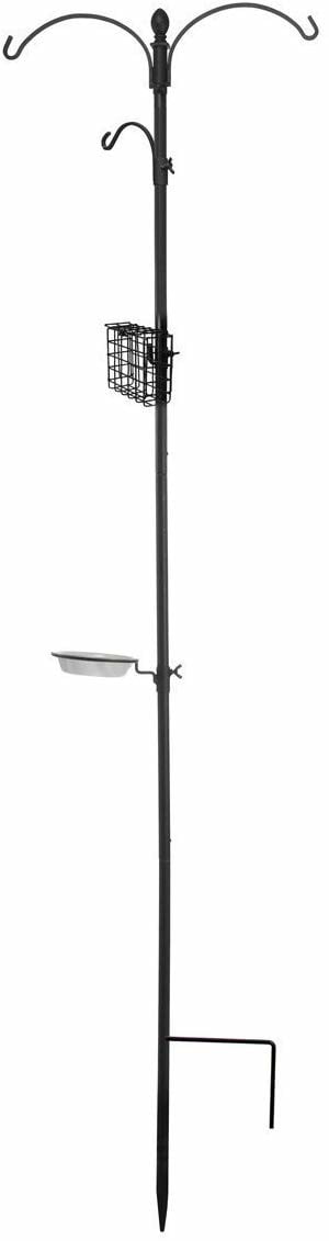 Panacea Birding Basics Wild Bird & Hummingbird 5 lb Steel Hanging Bird Feeder 3 ports