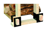 Panacea Black Powder Coated Steel Log Rack Bracket