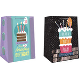 Paper Images Assorted Mega Wide Jumbo Generic Birthday Gift Bag