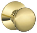 Schlage Plymouth Polished Brass Passage Lockset 1-3/4 in.