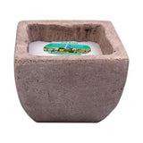 Patio Essentials Stone Citronella Candle with Holder For Mosquitoes/Other Flying Insects 6 oz