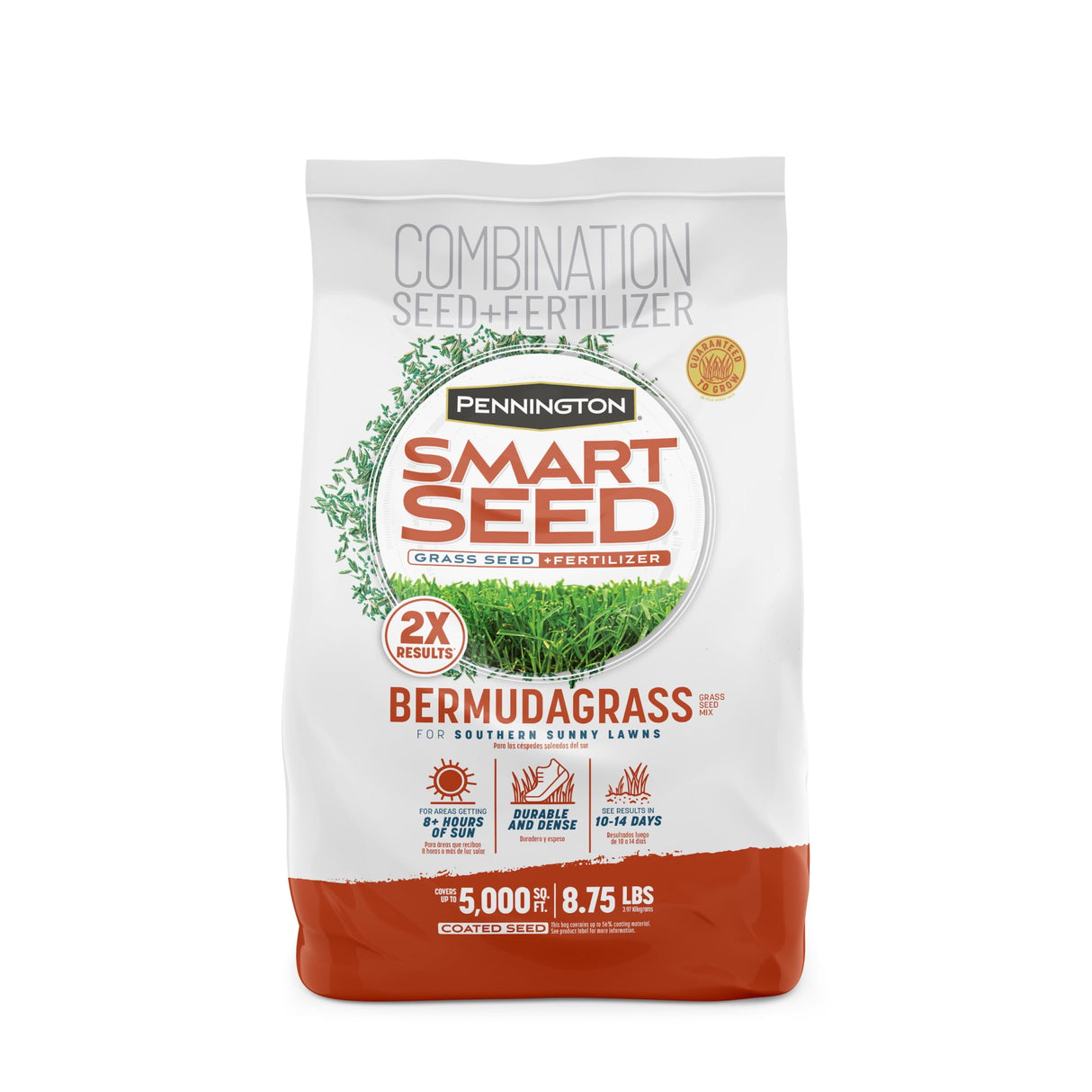 Pennington Smart Seed Bermuda Grass Full Sun Grass Seed and Fertilizer 8.75 lb