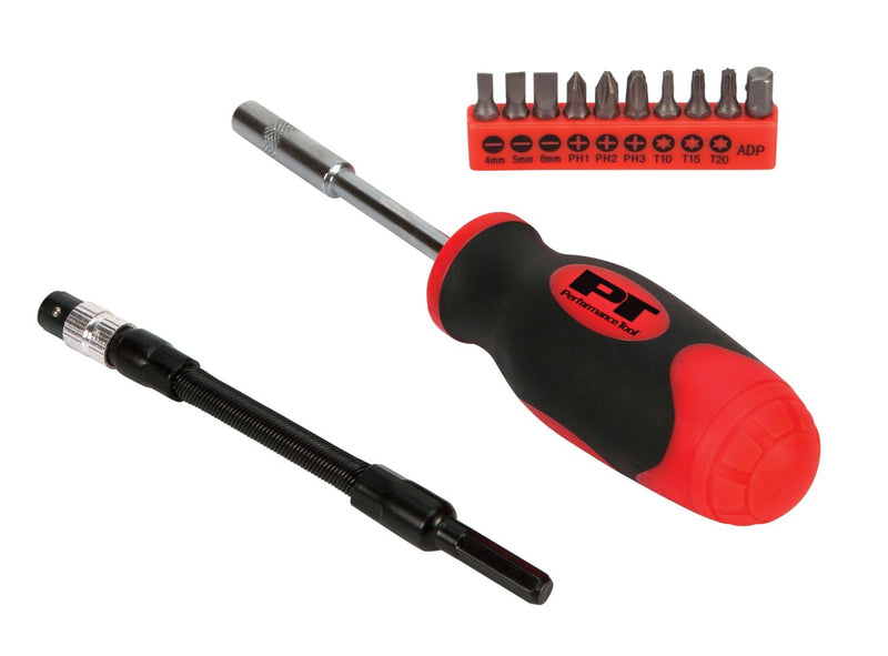 Performance Tool Phillips/Slotted/Star Bit Driver 12 pc