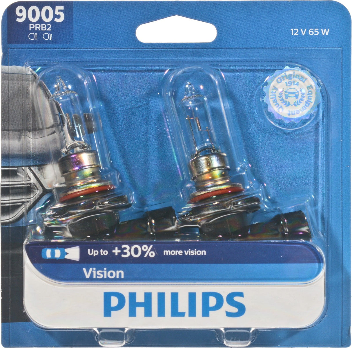 Philips Vision Halogen High Beam Automotive Bulb 9005PRB2