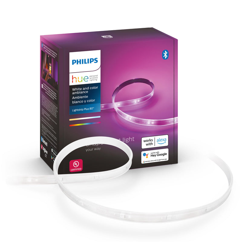 Philips Hue 80 in. L White LED Smart-Enabled Tape Light 1 pk